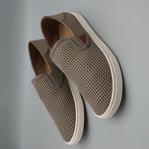 OluKai women's Taupe Slip-On Athletic Sneakers